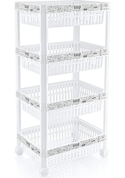 S098 Özer Desenli Dar Köşeli Sebzelik 6 Bölmeli – Şık ve Kullanışlı Tasarım