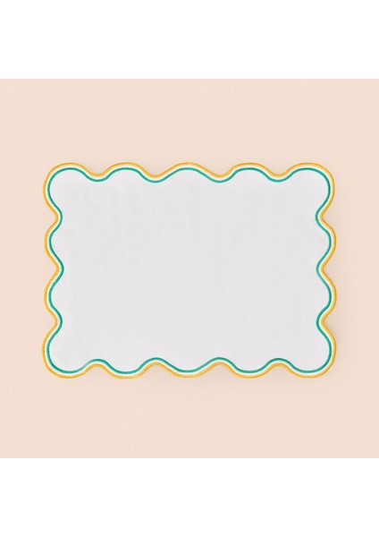 Soft Nonna Amerikan Servis - Hardal / Yeşil - 30X50 cm modelleri