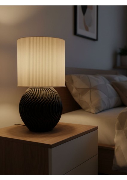 Estetik Kıvrımlı Gövdeli Abajur | Hasır Görünümlü Şapka | Ev Hediyesi ve Dekoratif Aydınlatma fiyatları