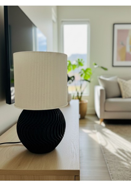 Estetik Kıvrımlı Gövdeli Abajur | Hasır Görünümlü Şapka | Ev Hediyesi ve Dekoratif Aydınlatma fırsatları
