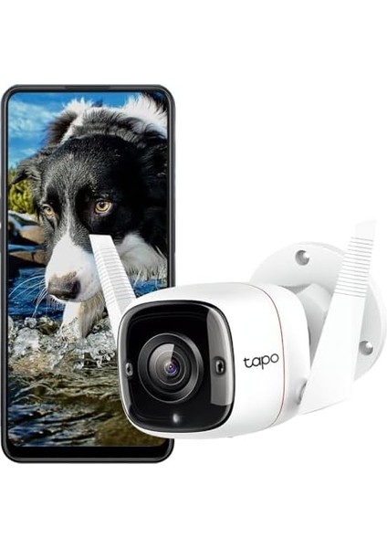 C310, 2k 3mp Dış Mekan Wi-Fi/ethernet Güvenlik Kamerası, Hareket Algılama, IP66 Su Geçirmez, 30M Gece Görüşü, Çift Yönlü Ses, Bulut/yerel Depolama, Sesli ve Işıklı Alarm modelleri