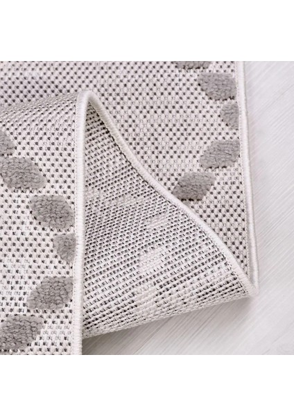 Avila Geometrik Gri Polyester Pamuk Tabanlı Makine Halısı modelleri