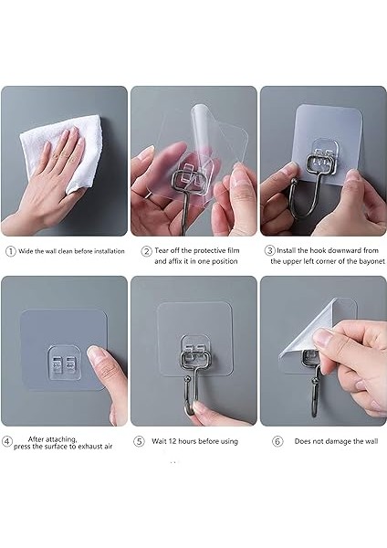 Banyo Için Siyah Güçlü Yapışkan Kancalar,yapışkanlı Askılar,mutfak,ev Ofis Için Duvar Askıları (3 Adet) fırsatları