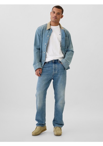 Erkek Beyaz Gap Logo Everyday Soft T-Shirt