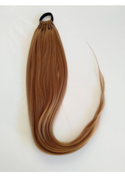 Karamel Renkli At Kuyruğu Saç Tokası