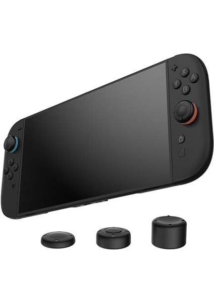 Switch 2 Pro Joy Con Için 6'sı 1 Arada Silikon Analog Thumbstick Grip Caps Thumb Grip Stick Joystick Extender Sap Klavye Yüksek Bel Kılıfı modelleri