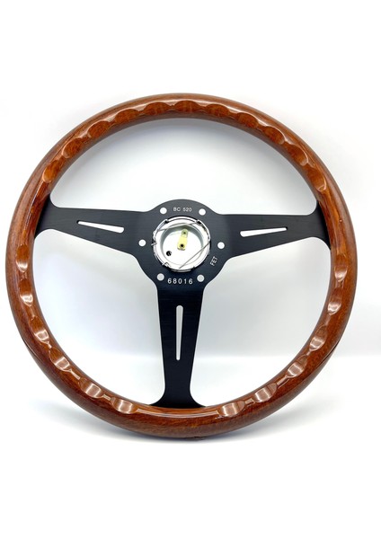 Premium Direksiyon Ahşap-Siyah Klasik ve Sportif Estetik Görünüm