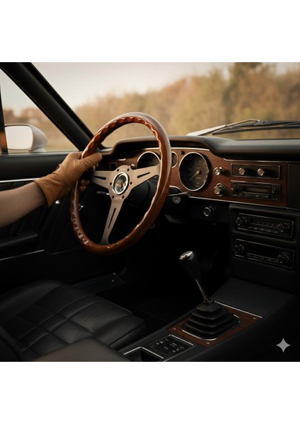 Premium Direksiyon Ahşap-Siyah Klasik ve Sportif Estetik Görünüm fırsatları