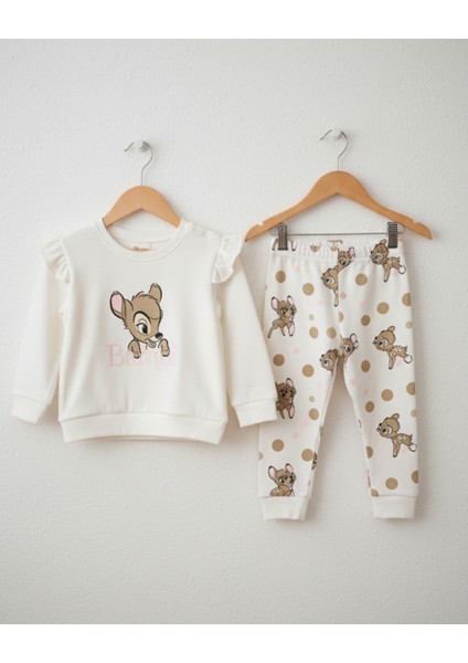 Figürlü 3 Iplik Şardonlu Beyaz Kız Bebek Takımı (6-24 Ay) fiyatları