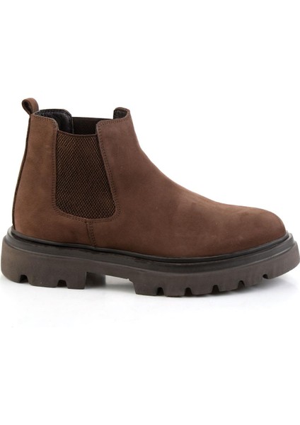 Kahve Hakiki Deri Erkek Bot & Bootie E02811242701