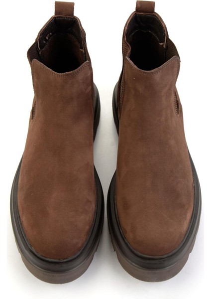 Kahve Hakiki Deri Erkek Bot & Bootie E02811242701 fırsatları
