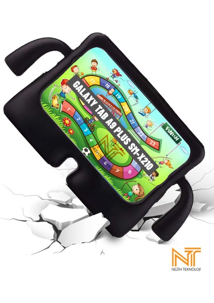 Samsung Galaxy Tab S9 X710 / S9 Fe X510 / S10 Fe X520 Uyumlu Çocuklar Için Standlı Silikon Kılıf fiyatları