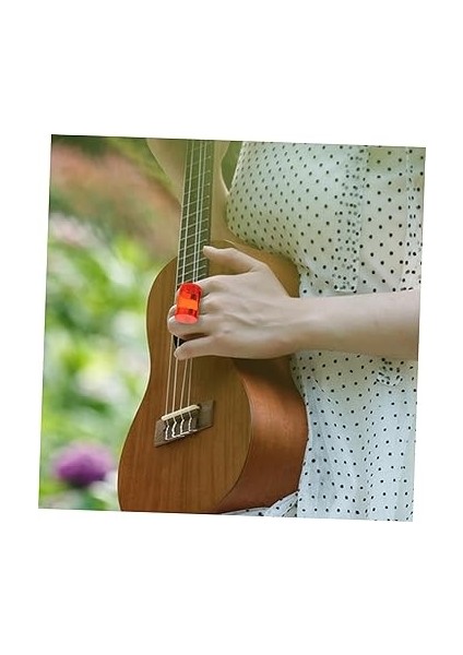 4pcs Ukulele Parmak Shaker Gitar Için Plastik Kum Zilleri Ukulele Mandolin Banjo Cajon Perküsyon Müzik Aleti Bantlar ve Performanslar Için Ideal indirimleri