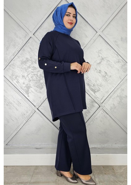 Kadın Kol Düğme Detaylı Tesettür Takım fiyatları