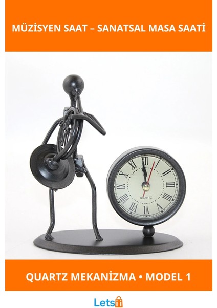 Metal Müzisyen Tasarımlı Şık Saat