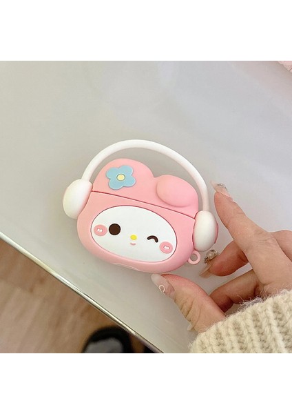 Airpods Pro 3. Nesil Uyumlu Sevimli Pembe Hello Kitty Figürlü Darbe Önleyici Kulaklık Koruma Kılıfı fiyatları