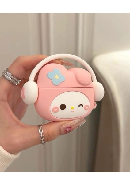 Airpods Pro 3. Nesil Uyumlu Sevimli Pembe Hello Kitty Figürlü Darbe Önleyici Kulaklık Koruma Kılıfı modelleri