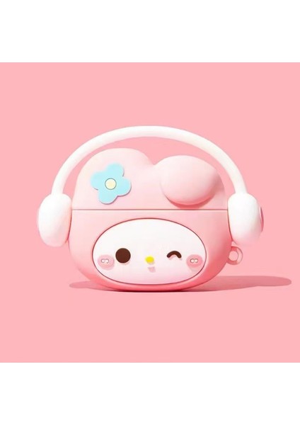 Airpods Pro 3. Nesil Uyumlu Sevimli Pembe Hello Kitty Figürlü Darbe Önleyici Kulaklık Koruma Kılıfı indirimleri