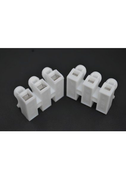 Elektrik Buat Klemensi Yaylı Üçlü 2mm² Kabloya Kadar modelleri