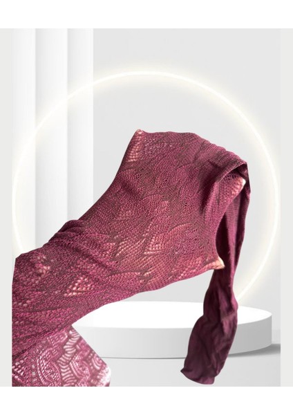 Pc Paris Azurine Gül Kurusu-Kestane Desenli Feminen Külotlu Çorap-Limited fırsatları