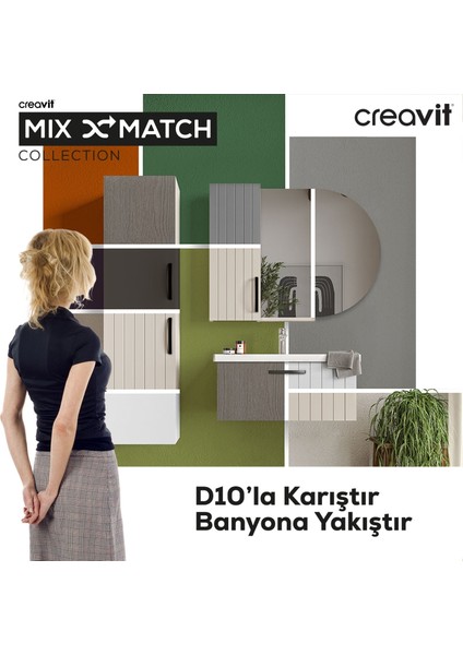 D10 Eksen Lavabo Dolabı Çekmeceli 65 cm Beyaz Lake indirimleri