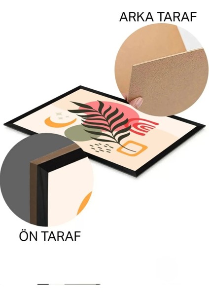 Yes You Can Temalı Çerçeve Görünümlü Dekoratif Mdf Poster modelleri