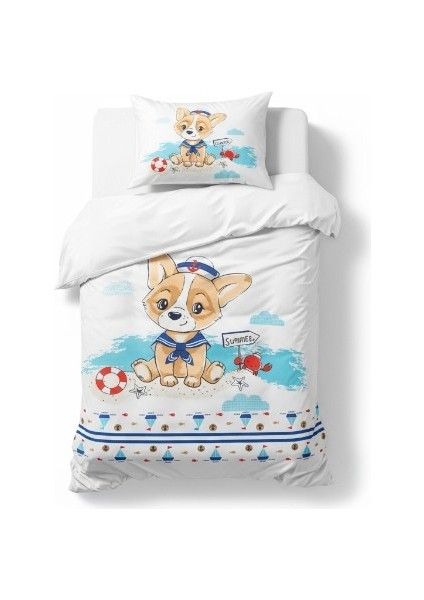 Happy Summer Bebek Nevresim Takımı – %100 Pamuk, Nefes Alabilir, Renkli Desenli