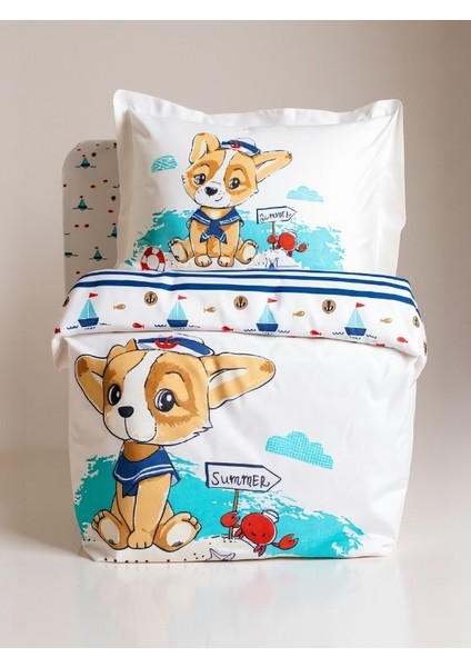 Happy Summer Bebek Nevresim Takımı – %100 Pamuk, Nefes Alabilir, Renkli Desenli modelleri