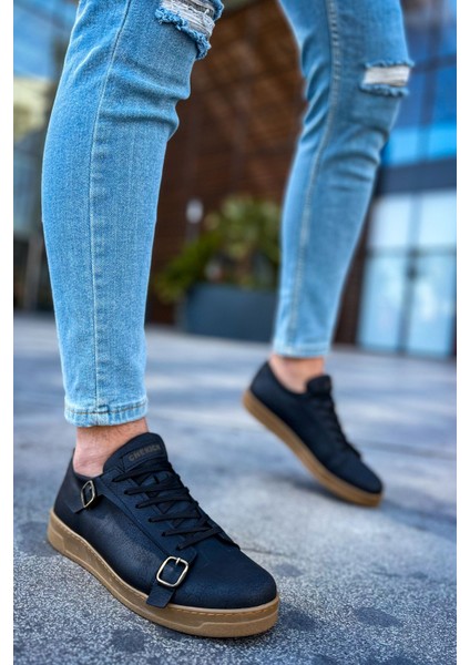 CH191 - CKT Side Buckle Erkek Ayakkabı SIYAH fiyatları