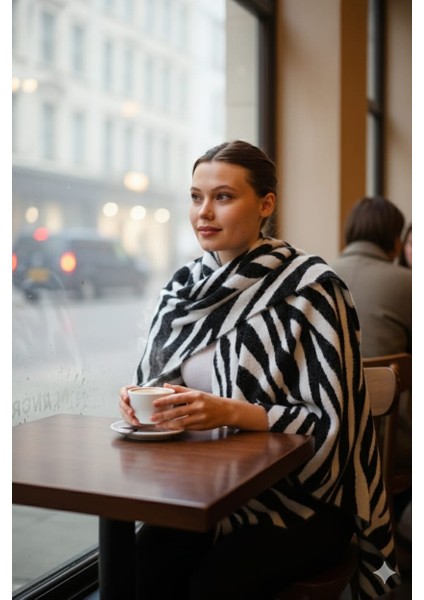 Zebra Desenli Trikoşal Marka-Yumuşak Dokulu,rahat,hafif ve Şık-Taşınabilir Kılıf ÇANTALI-170X70 cm