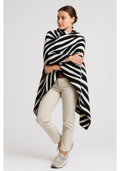 Zebra Desenli Trikoşal Marka-Yumuşak Dokulu,rahat,hafif ve Şık-Taşınabilir Kılıf ÇANTALI-170X70 cm