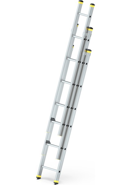 - Skybest 3x6 Basamaklı Üç Parçalı Sürgülü Alüminyum Merdiven
