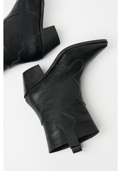 Siyah Kadın Sivri Burun Kovboy Bot fiyatları