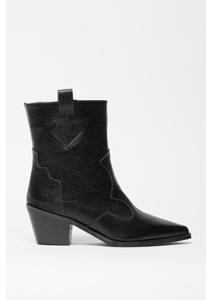 Siyah Kadın Sivri Burun Kovboy Bot fırsatları