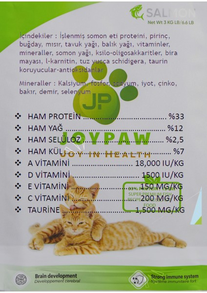 Somonlu Kedi Maması Kısır 15 kg modelleri