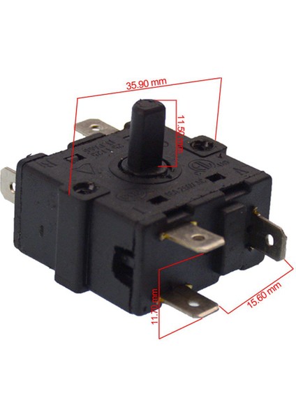 Kumtel ve Bir Çok Markayla Uyumlu LX6331,LX6334 Fanlı Isıtıcı Anahtarı -1 Adet