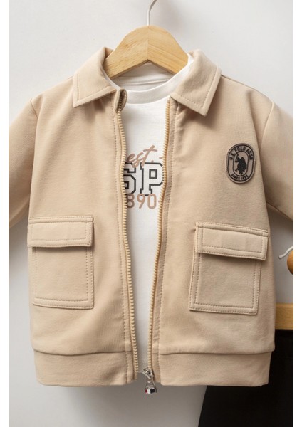 U.s. Polo Assn 3'lü Takım USB2549 Bej fiyatları