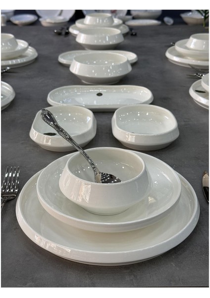 Rumi Koleksiyon Porselen 24 Parça 6 Kişilik Yemek Takımı