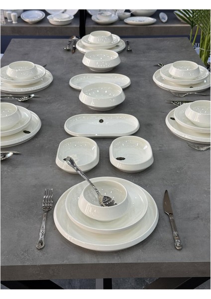Rumi Koleksiyon Porselen 24 Parça 6 Kişilik Yemek Takımı fiyatları