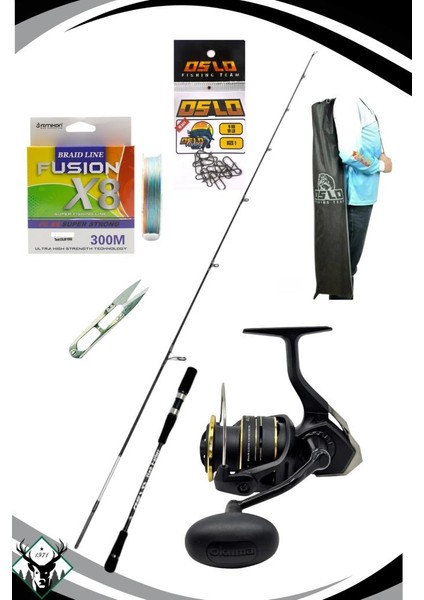 Salt Father 203CM 30-130GR Okuma Altera Sea ATES-4000A Jig Olta Seti