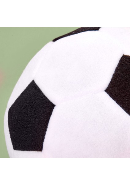 Soft Futbol Topu Figürlü Yastık - Siyah / Beyaz - 30X30 cm fiyatları