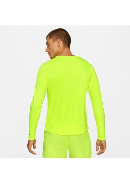 Men’s Dri-Fıt Miler Long Sleeve Dry Miler Running Shirt Erkek Üst fiyatları