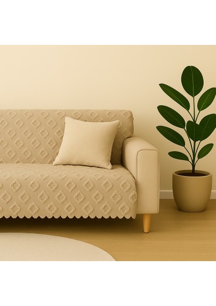 Koltuk Örtüsü 175x215 cm – Kaymaz Şönil Kumaş, Yıkanabilir Çekyat & Kanepe Örtüsü (Bej / Krem / Taş / Gri / Vizon)