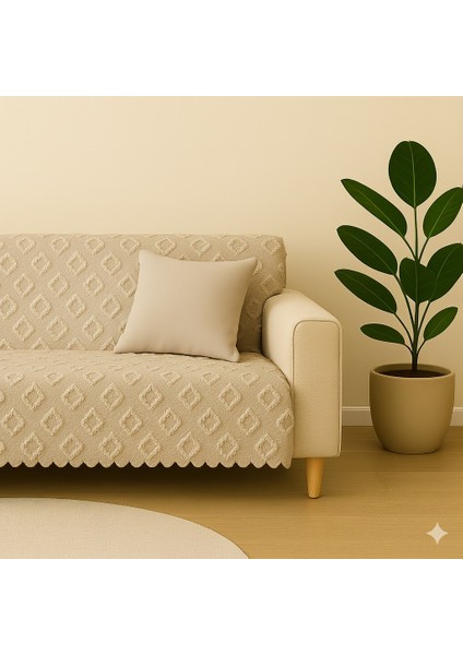 Koltuk Örtüsü 175x215 cm – Kaymaz Şönil Kumaş, Yıkanabilir Çekyat & Kanepe Örtüsü (Bej / Krem / Taş / Gri / Vizon)