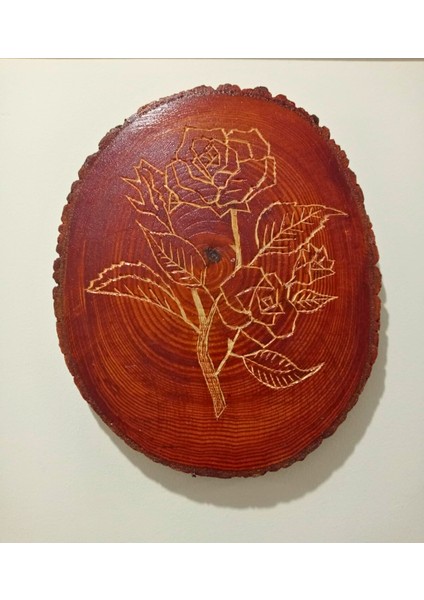 3'lü Kütük Oyma Duvar Dekor Seti Doğal Ahşam Palzeme ve El Oyma modelleri