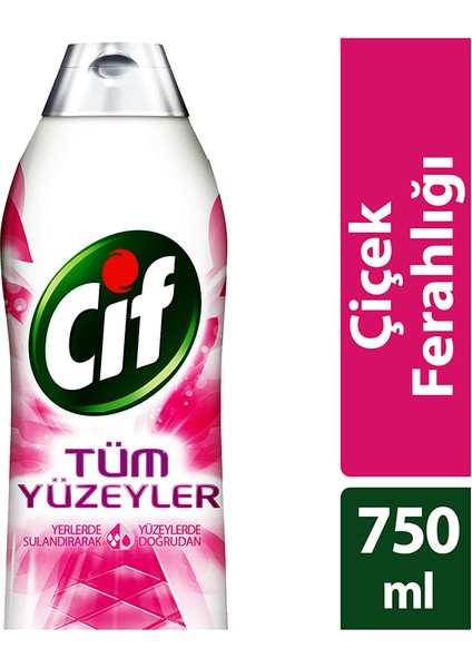 3 Adet Cif Tüm Yüzeyler 750 ml Çiçek Ferahlığı fiyatları