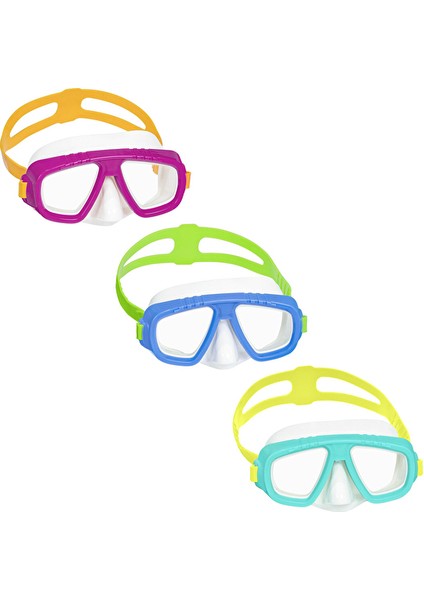 3 Adet Bestway Aqua Champ Essential Çocuk (3+) Dalış Maskesi 22011