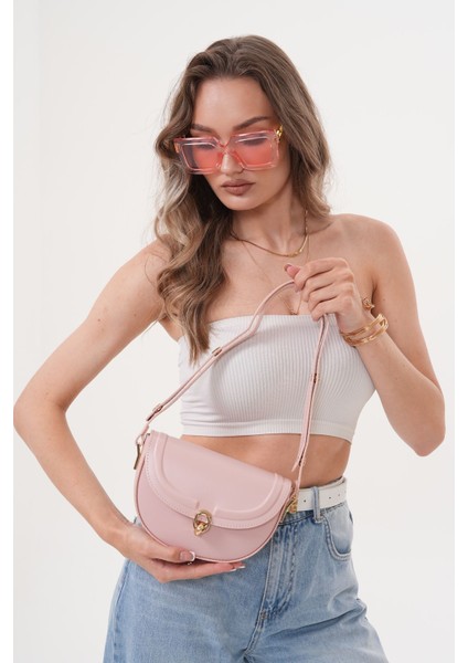 Acı Kahverengi Suni Deri Ayarlanabilir Askılı El,kol ve Omuz Çantası