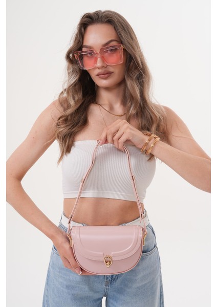 Acı Kahverengi Suni Deri Ayarlanabilir Askılı El,kol ve Omuz Çantası