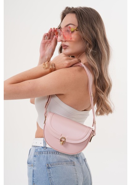 Acı Kahverengi Suni Deri Ayarlanabilir Askılı El,kol ve Omuz Çantası